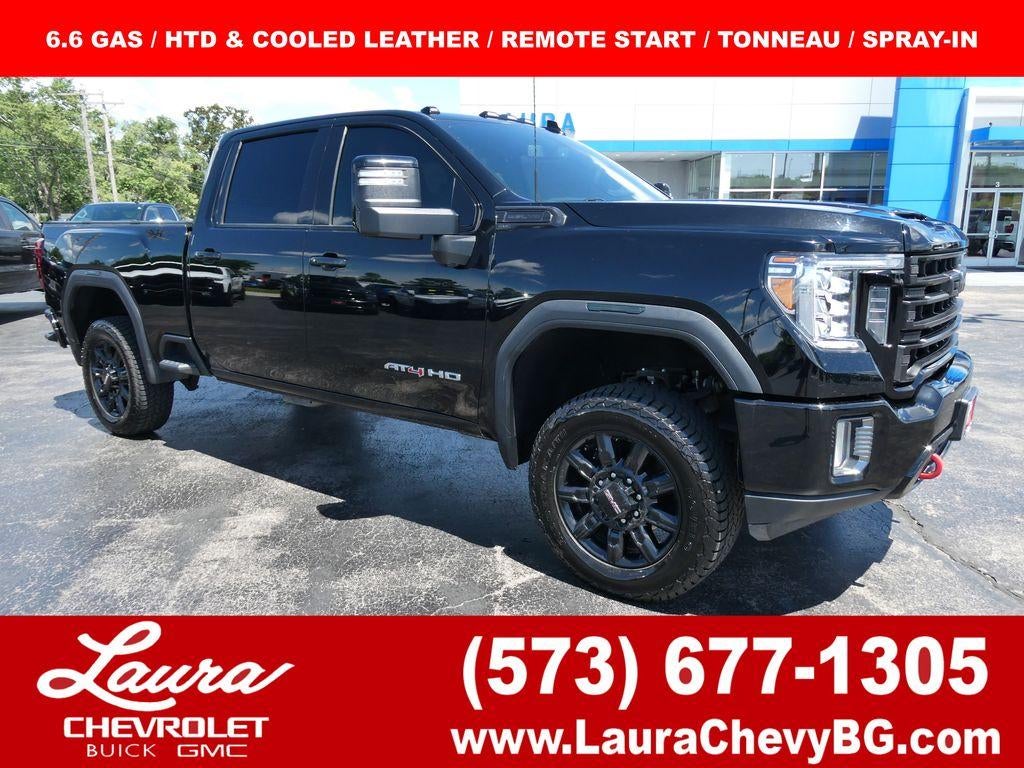 2022 GMC Sierra 2500 HD AT4 in Onyx Black — front three-quarter view
