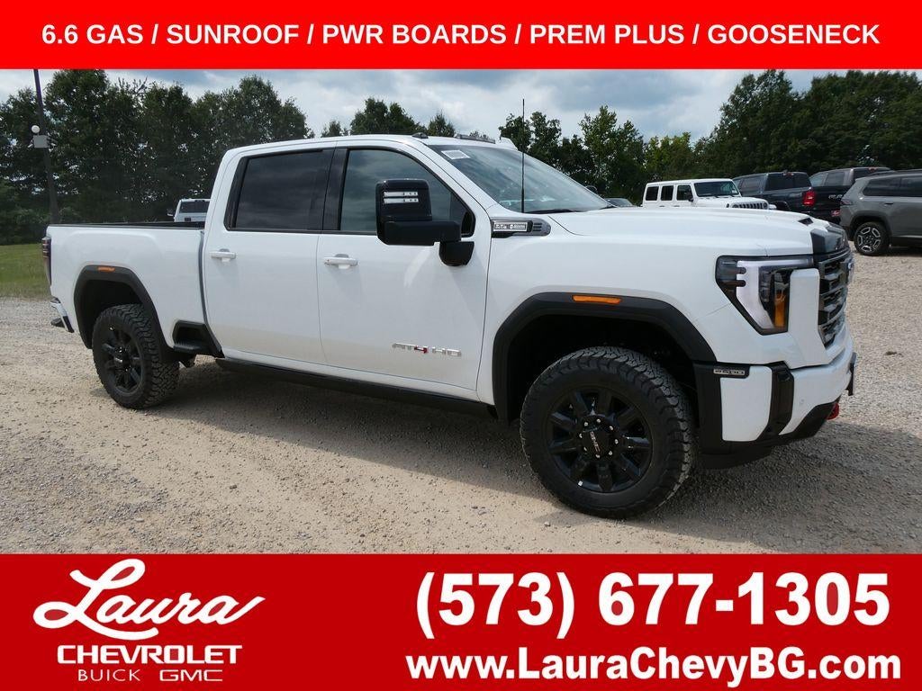 2026 GMC Sierra 2500 HD AT4 in Summit White — front three-quarter view