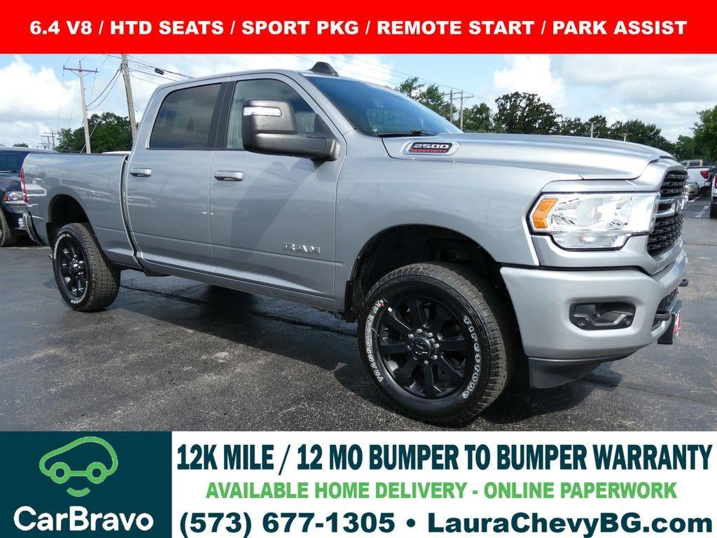 2023 RAM 2500 Big Horn Crew Cab 4x4 6'4" Box in Silver — front three-quarter view