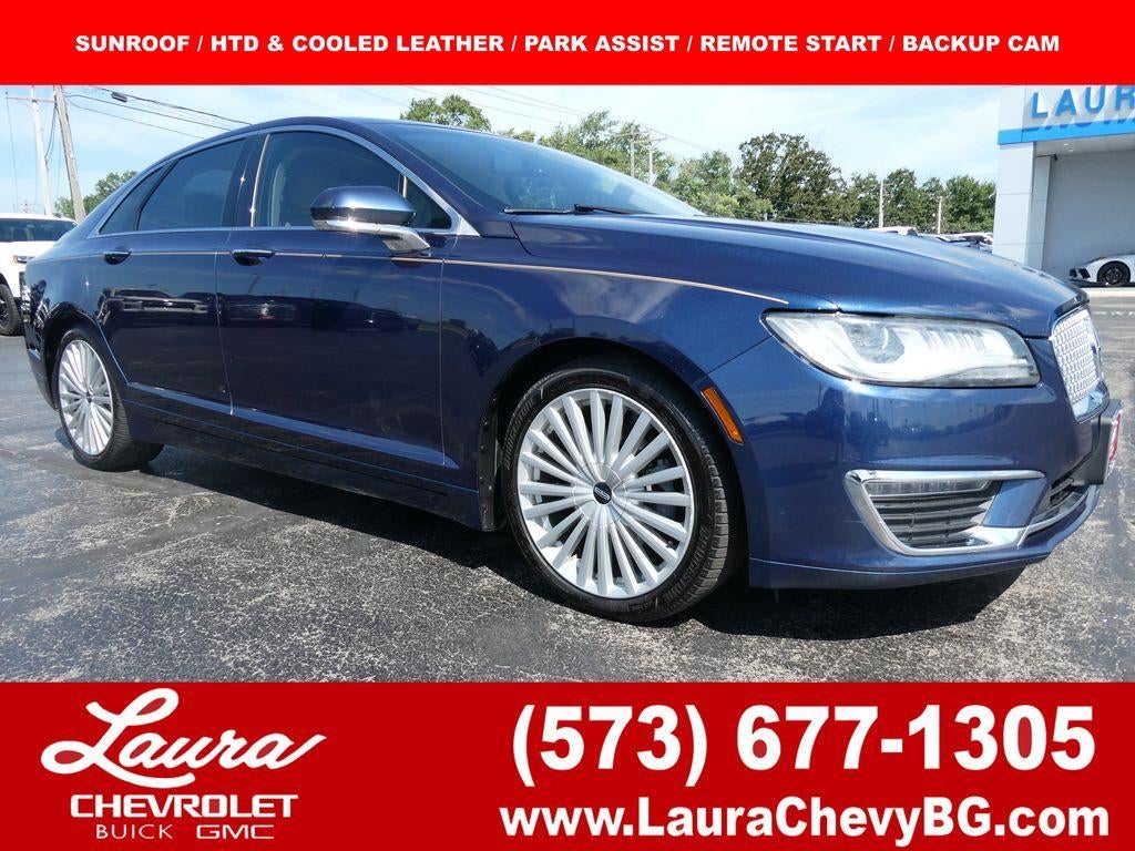 2017 Lincoln MKZ Reserve in Blue — front three-quarter view