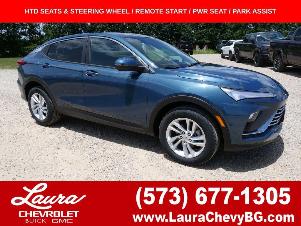 2026 Buick Envista Preferred in Ocean Blue Metallic — front three-quarter view