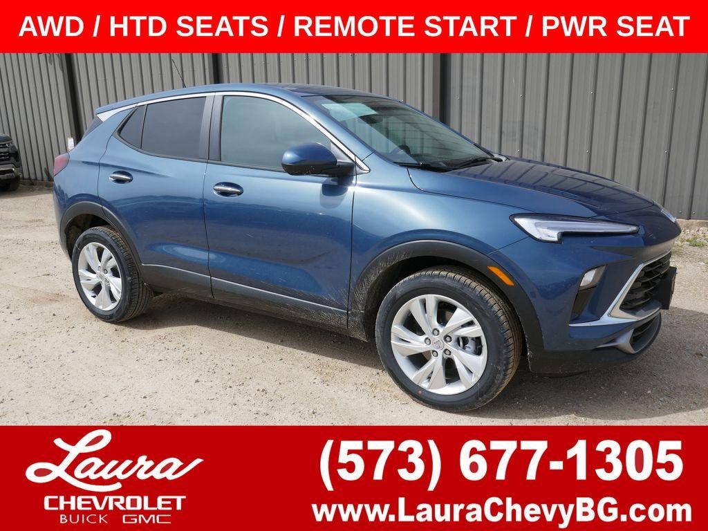 2026 Buick Encore GX Preferred in Ocean Blue Metallic — front three-quarter view