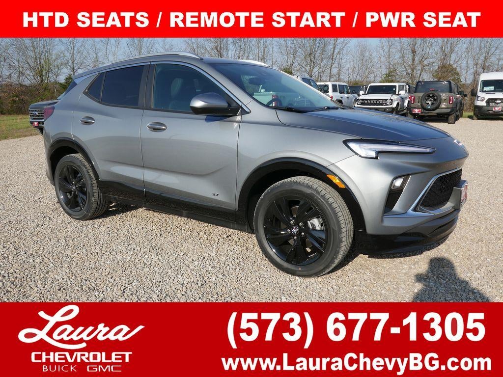 2026 Buick Encore GX Sport Touring in Moonstone Gray Metallic — front three-quarter view